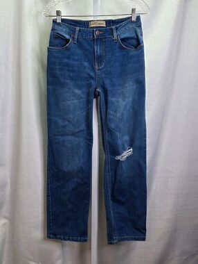 Love Trends Medium Wash Straight Leg Relaxed Fit Jeans Size 3